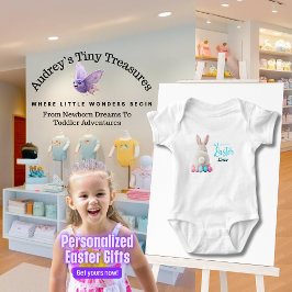 Personlig påsk baby bodysuit t shirt