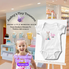 Personlig påsk baby bodysuit t shirt