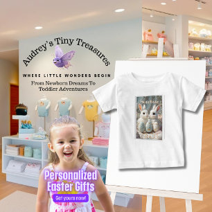 Personlig Påsk Baby T-Shirt