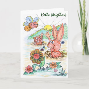 Personlig Påsk Card med Bunny Helgkort