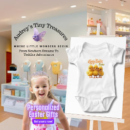 Personlig påsk Chic Baby Bodysuit T Shirt