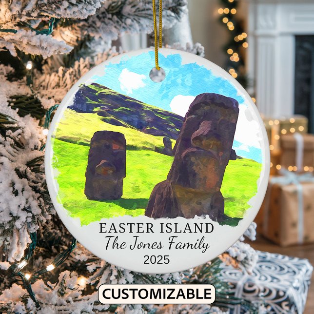 Personlig Påsk, ön Ornament, Chile Julgransprydnad Keramik (Skapare uppladdad)