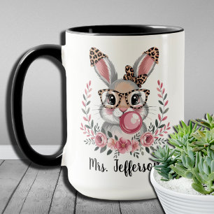 Personlig Påsk Påskhare Rosa Bubblegum Mugg