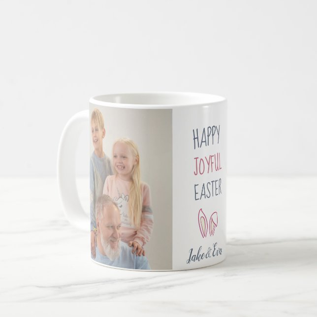Personlig Påsk Photo Mugg Gift - Anpassningsbar Ph (Framsida vänster)