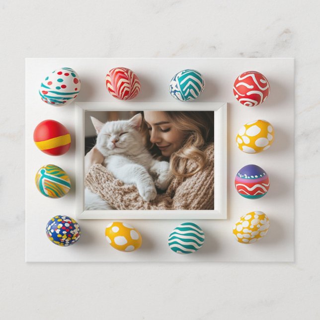 Personlig Påsk Witch vykort för Cat Lovers (Framsida)