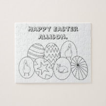 Personlig Påskägg till Färg Puzzles