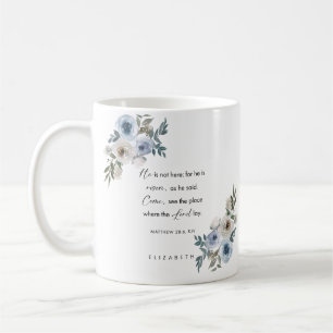 Personlig påskbibelvers Matt 28:6 Kaffemugg
