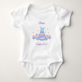Personlig Påskhare Baby Bodykostym T Shirt