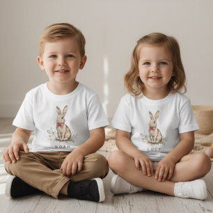 Personlig påskharen anpassat namn t shirt