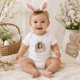Personlig påskharen Foto Baby Bodysuit T Shirt