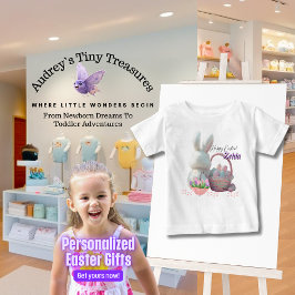 Personlig påskkanin baby t-shirt