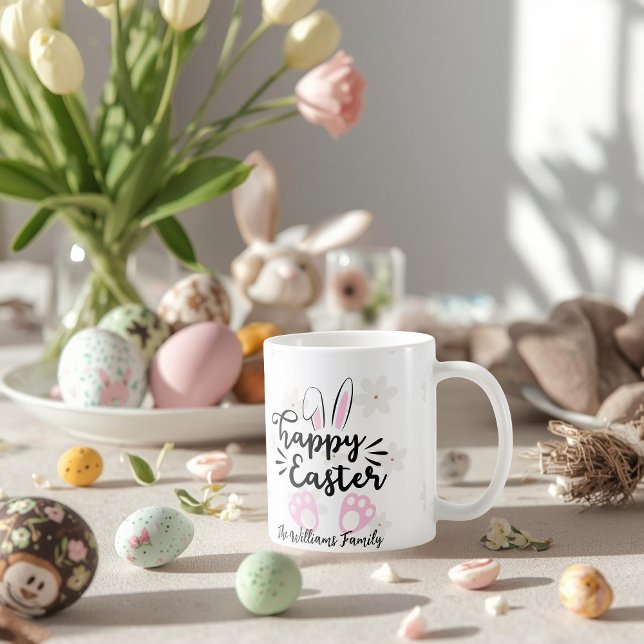 Personlig Påskmugg för glada påskhälsningar Kaffemugg (Skapare uppladdad)