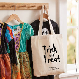 Personlig påskräddad Halloweenväska för trick or t Tygkasse