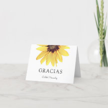 Personlig Paskriven Solros Gracias