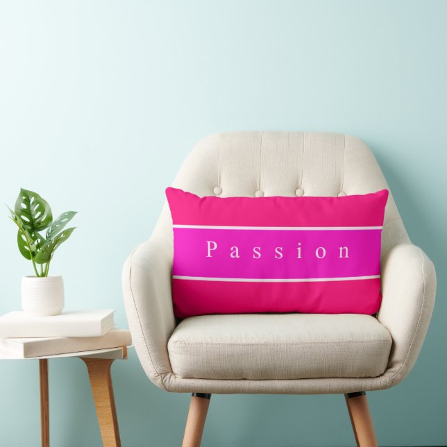 Personlig Passion Rosa and White Home eller Office Lumbarkudde (Stol)
