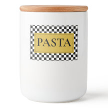 Personlig Pasta Burk-etikett med klassisk Stil