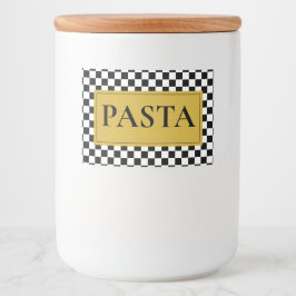 Personlig Pasta Burk-etikett med klassisk Stil Mat Etiketter