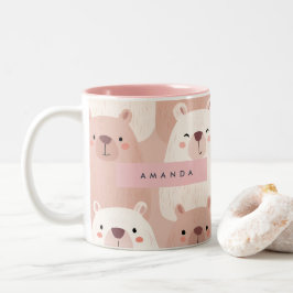 Personlig Pastel Adsible Capybara Två-Tonad Mugg