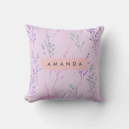 Personlig Pastel-Blommigt, Elegant Kudde