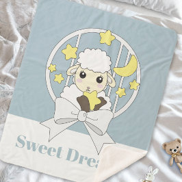 Personlig Pastel Blue Cute Little Sheep Kids