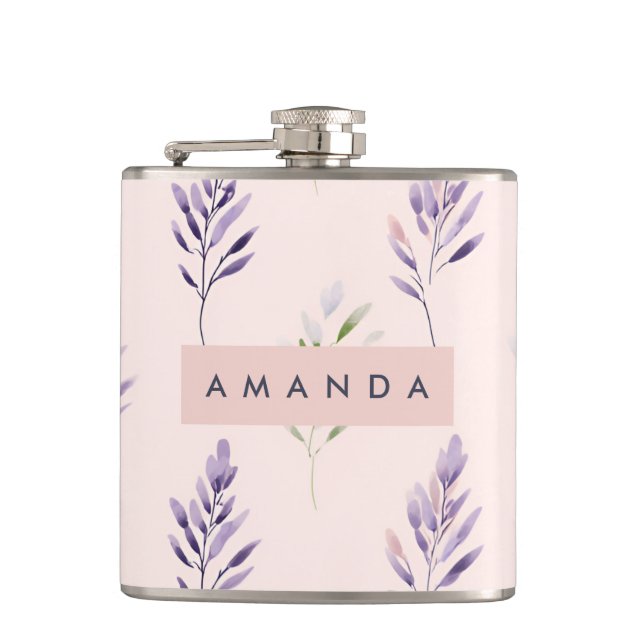 Personlig Pastel Elegant Lavender Pastel Fickplunta (Framsidan)