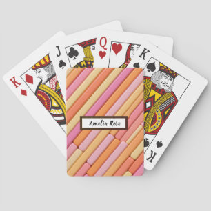 Personlig Pastel Geometric-Abstrakt Casinokort