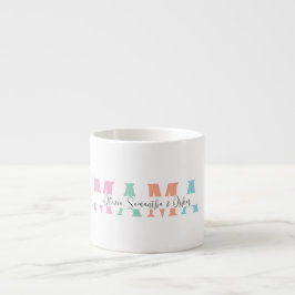 Personlig Pastel MAMMA Mors dag Gift | Espressomugg