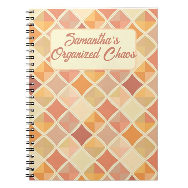 Personlig Pastel Planner - Mina organiserade chaos Anteckningsbok (Framsidan)