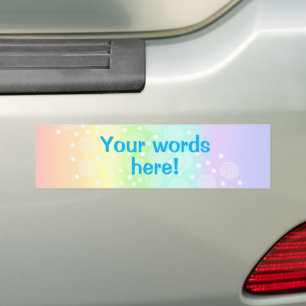 Personlig Pastel Rainbow Bildekal