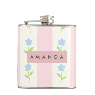 Personlig Pastel Rand med Flower Mönster Fickplunta