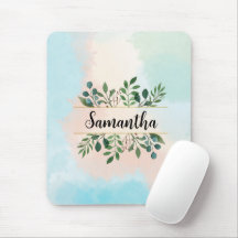 Personlig Pastel Watercolor Botanical Namn