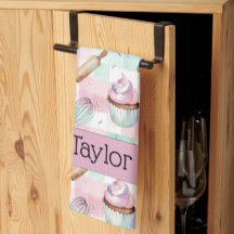 Personlig Pastell Cupcake Rutigt Mönster
