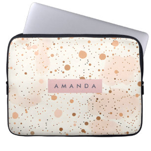 Personlig Pastell Konfetti Prick Stil Laptop Fodral