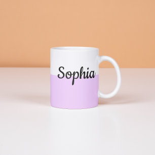Personlig Pastell Namn Mugg Anpassad Kaffe Kopp pr Espressomugg