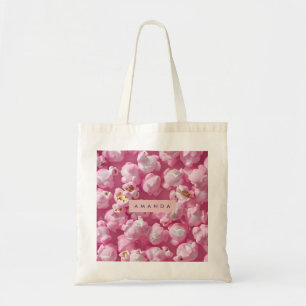 Personlig Pastell Rosa Popcorn Tygkasse