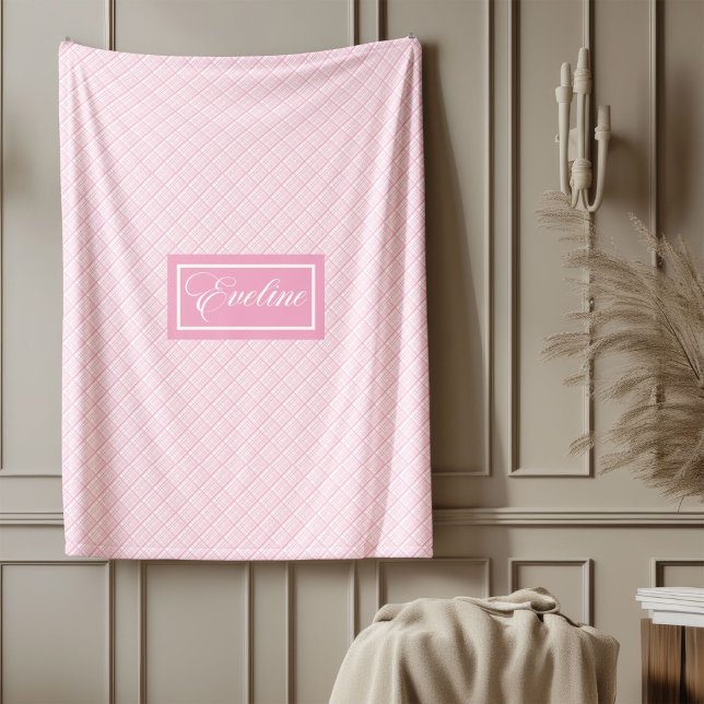 Personlig Pastellfilt Modern Chic Komfort Fleecefilt (Personalized Pastel Blanket Modern Chic Comfort)