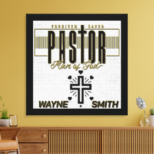 Personlig Pastor Man of God Canvastryck