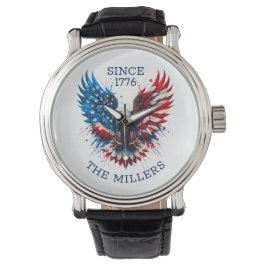 Personlig Patriotic Färg America Bold Eagle Armbandsur