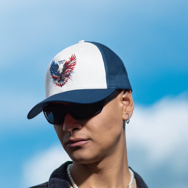 Personlig Patriotic Färg America Bold Eagle Keps (Skapare uppladdad)