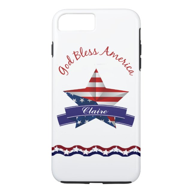 Personlig Patriotic iPhone 7-plus Fodral Case-Mate iPhone Skal (Baksida)