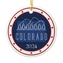 Personlig Patriotic jul Ornament - USA