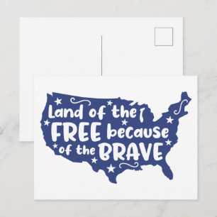 Personlig Patriotic Soldier Quote Postcard Vykort
