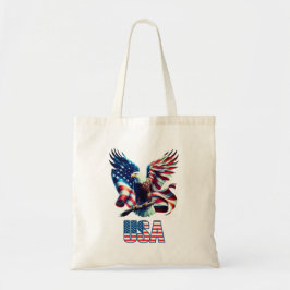 Personlig Patriotic USA flagga & Eagle Tygkasse