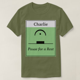 Personlig Paus Vila Musikalisk Humor Musik Grön T Shirt