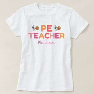 Personlig PE Teacher Tshirt, Physical Education T Shirt