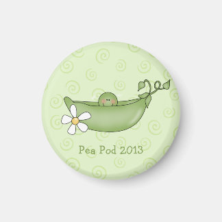 Personlig Pea i en Pod Baby Shower Magnet