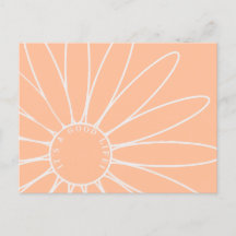 Personlig Peach Fuzz-Daisyn Flower vycard