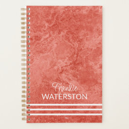 Personlig Peachy Agatized Marbling Planner