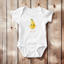 Personlig Pear Namn Anpassningsbar Cute Baby Outfi T Shirt