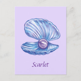 Personlig Pearl of the Ocean (Lila) Vykort